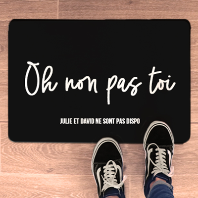 Paillasson personnalisé Message