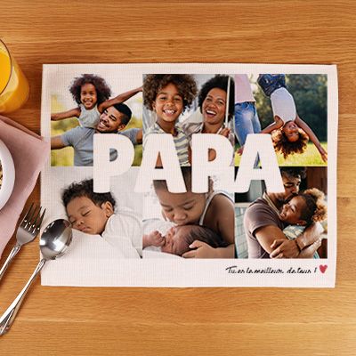 Set de table personnalisé - Multi photos famille