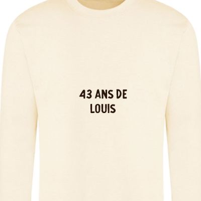 Sweat personnalisable homme 43 ans