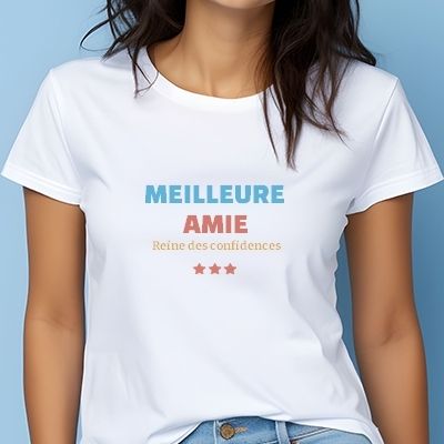 T shirt best sale personnalisé meilleure amie