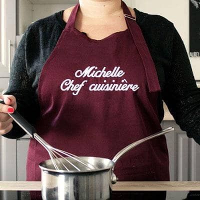 Tablier de cuisine personnalisé Super Maman - Fuchsia