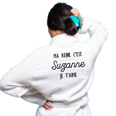 Peignoir personnalisé pour une Suzanne