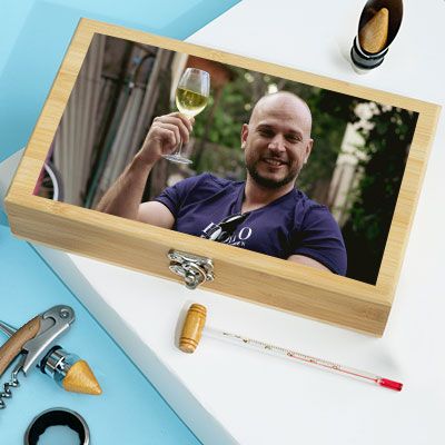 Coffret sommelier personnalisé - 5 accessoires - Photo