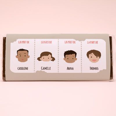 Tablette de chocolat Family Circus la part de
