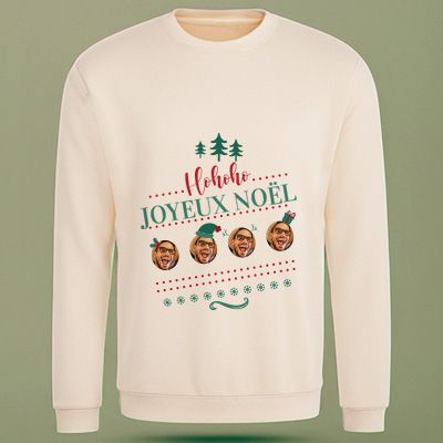 Pull de Noël personnalisé - Photo