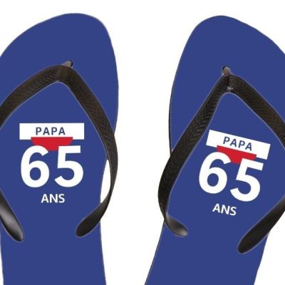 Tongs pastis  papa 65 ans