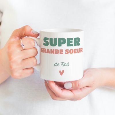 Mug Personnalisé - Petite Sœur Vs Grande Sœur - TESCADEAUX