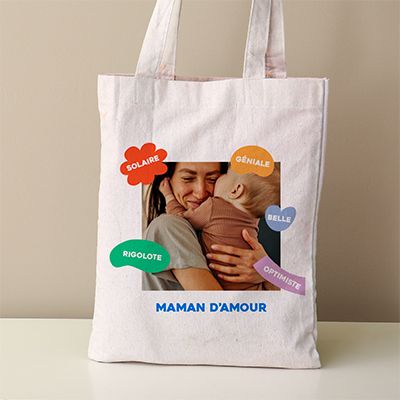 Tote bag personnalisé - Eclats de Couleurs