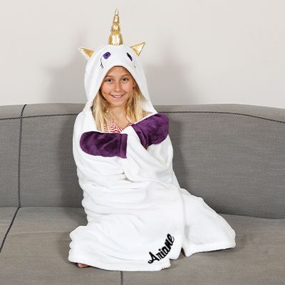 Plaid enfant personnalisé - Licorne