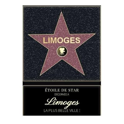 Affiche etoile de star personnalisé Limoges