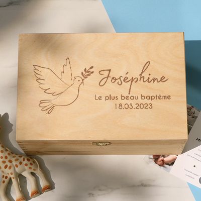 Boîte à souvenirs personnalisée - Baptême ou Communion