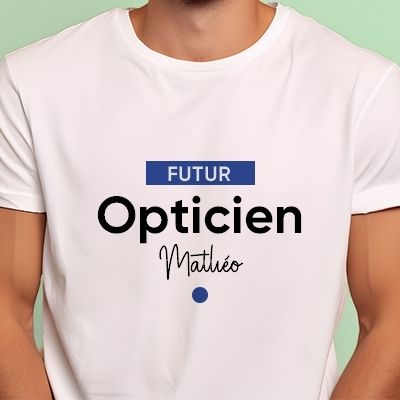 Tee shirt personnalisé homme - Futur opticien
