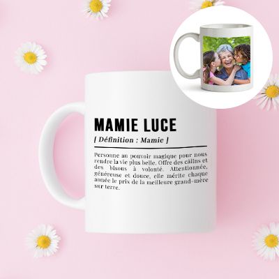 Mug personnalisé photo - Définition Mamie