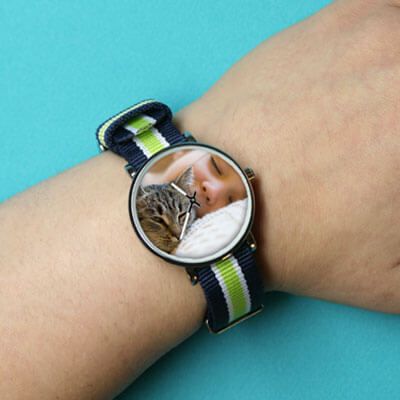 Montre bleu vert Photo