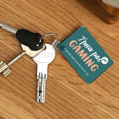 Porte-clés à personnaliser - J'peux pas j'ai gaming
