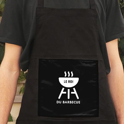 Tablier noir - Roi du barbecue