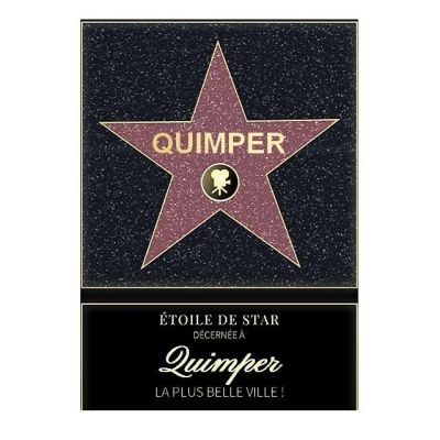 Affiche etoile de star personnalisé Quimper