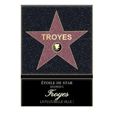 Affiche etoile de star personnalisé Troyes