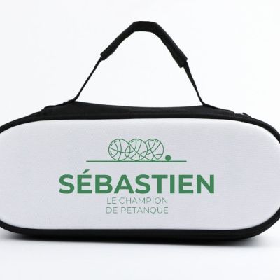 Sacoche de pétanque personnalisée pour un Sébastien