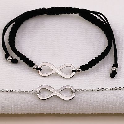Bracelet infini personnalisé pour Femme - Prénom