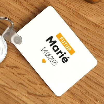 Porte-clés personnalisable - Futur marié