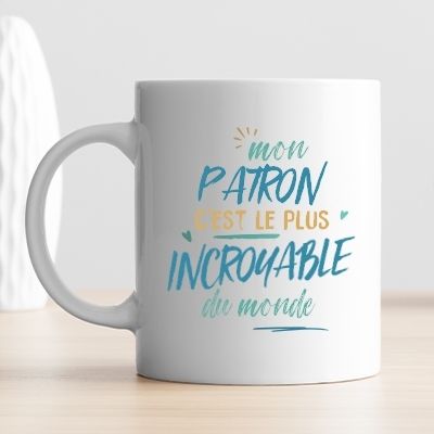 Mug personnalisé : Patron le plus...