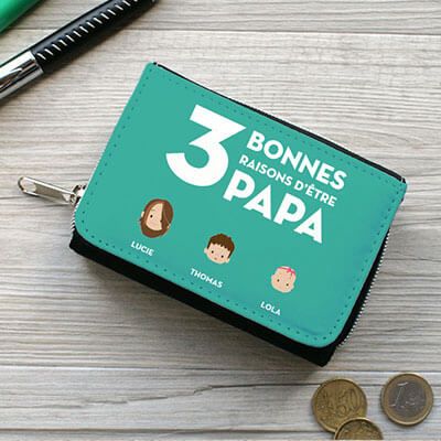 Porte-monnaie Les bonnes raisons d'être papa Family circus