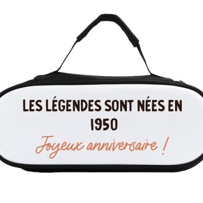sacoche de pétanque message générique homme né en 1950