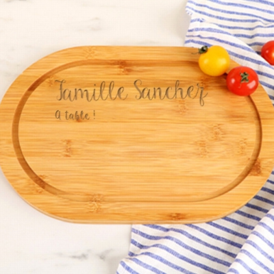 Planche à découper personnalisée en bois - Prénom et Message