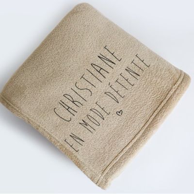 Maxi plaid personnalisé pour une Christiane