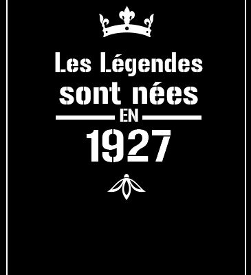 Affiche légendes année 1927
