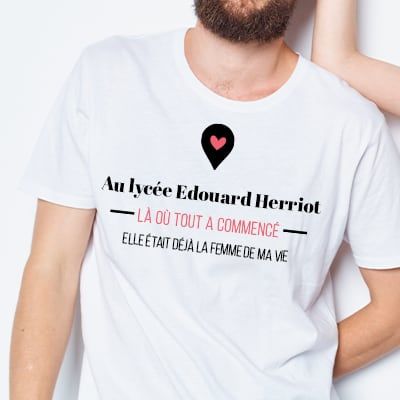 Tee shirt personnalisé homme - Là où tout a commencé