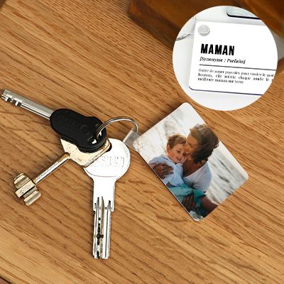 Porte-clés photo - Définition Maman