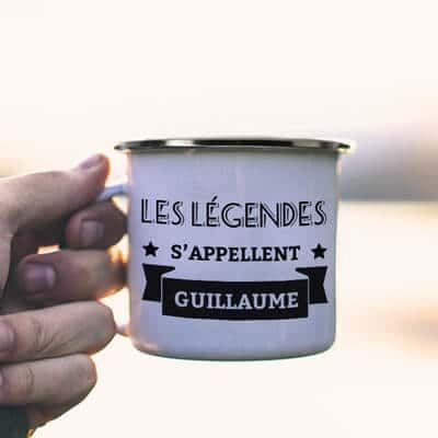 Mug émaillé personnalisé prénom - Légendes