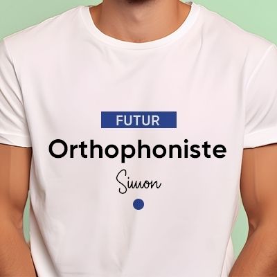 Tee shirt personnalisé homme - Futur orthophoniste