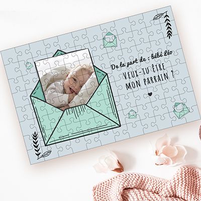 Puzzle personnalisé photo et texte - Veux-tu être ... ? - 96 pièces