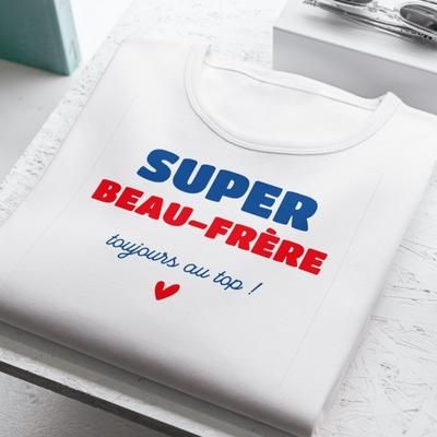 Tee shirt personnalisé homme - Super Beau-Frère