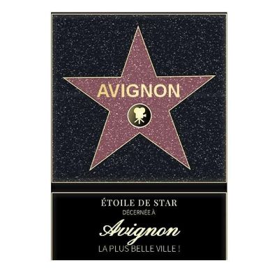 Affiche etoile de star personnalisé Avignon