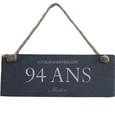 Plaque de porte personnalisable homme 94 ans