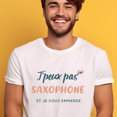 Gourde personnalisée : J'peux pas j'ai saxophone