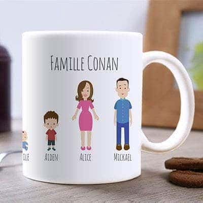 Mug Famille personnalisée