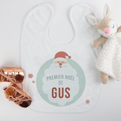 Bavoir bébé personnalisable - Mon premier Noël