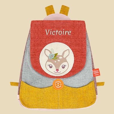 Sac dos enfant personnalis Mme Faon de L Oiseau Bateau