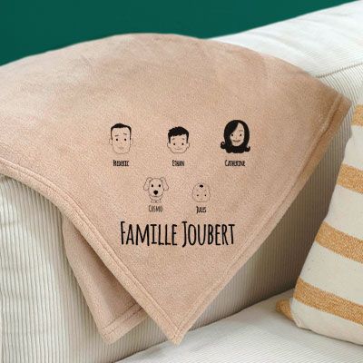 Plaid personnalisé famille - Family Circus