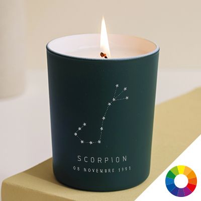 Bougie personnalisée Constellation - Scorpion