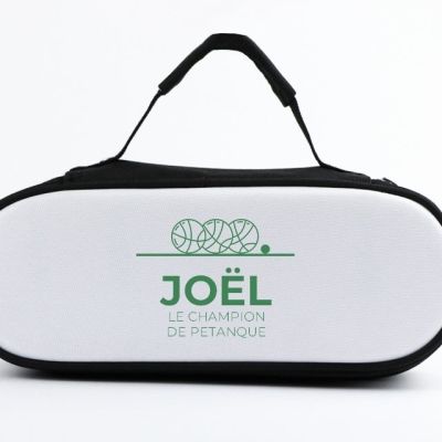 Sacoche de pétanque personnalisée pour un Joël