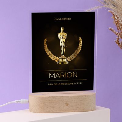 Lampe 3D personnalisée - Oscars