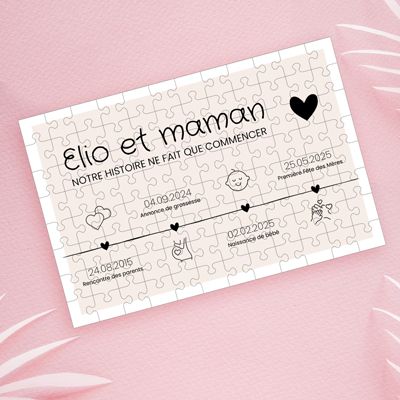 Puzzle personnalisé - Ligne de Vie