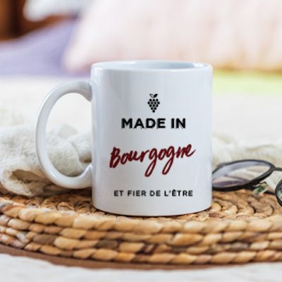 Mug personnalisé région - Made In Bourgogne