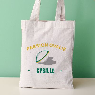 Tote bag personnalisé - Passion Rugby